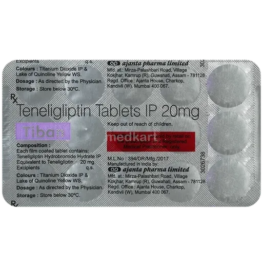 tiban 20mg tablet 15's